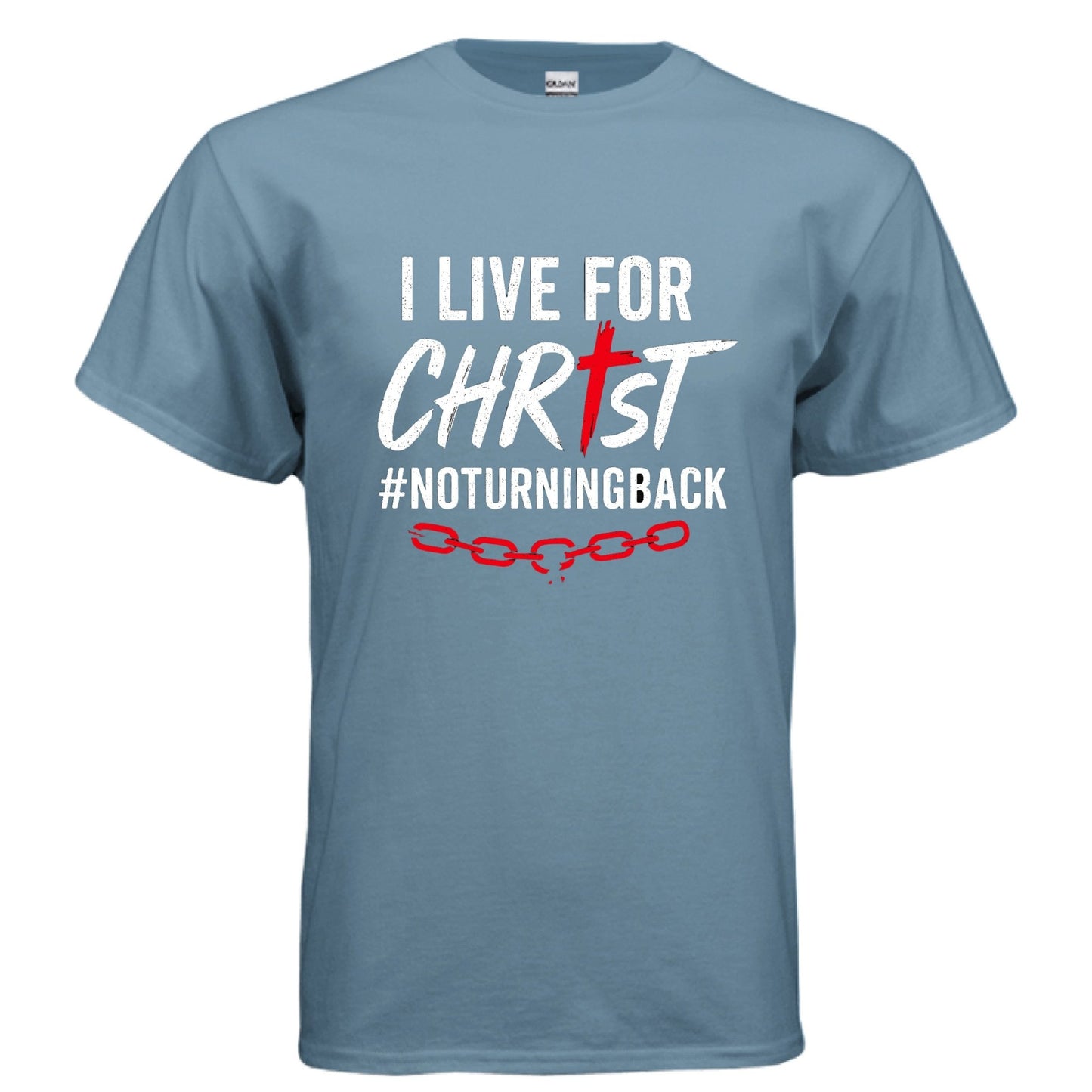 I Live For Him Men's Christian T-shirt - ClaimedbyGodDesigns