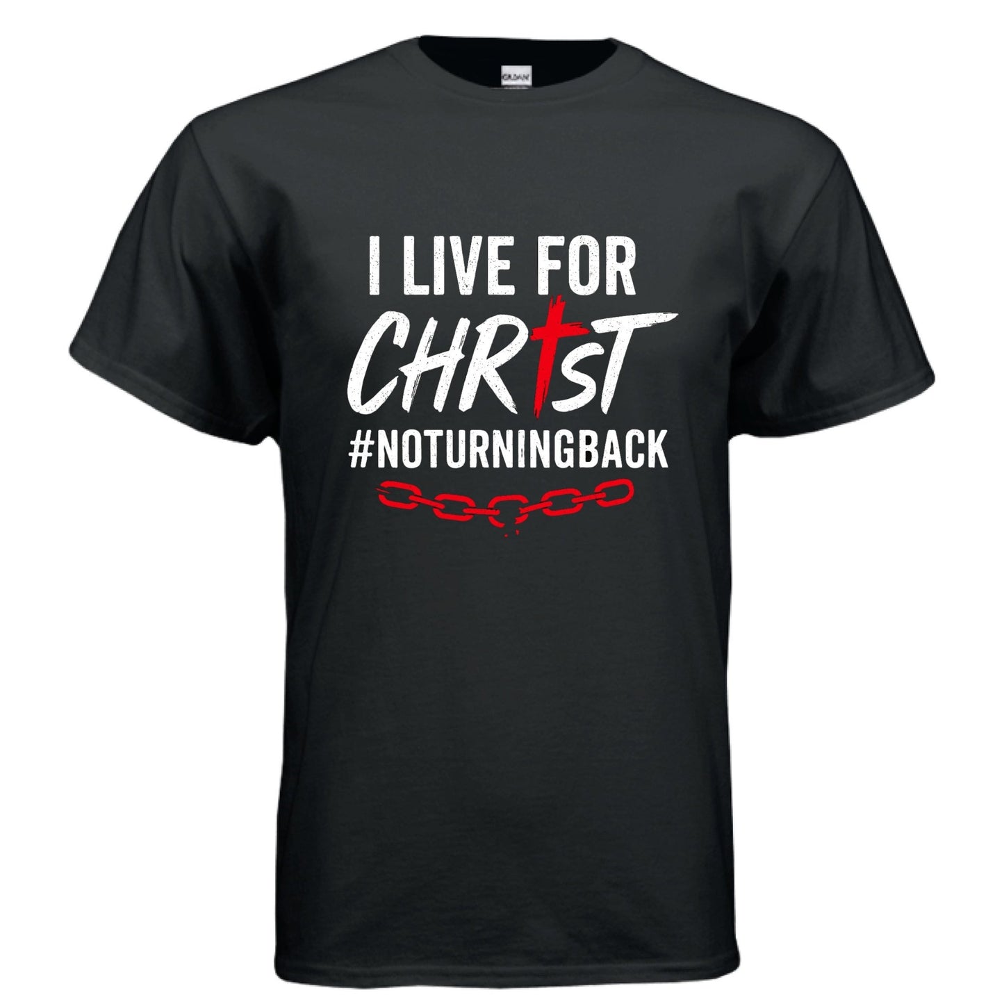 I Live For Him Men's Christian T-shirt - ClaimedbyGodDesigns