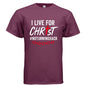I Live For Him Men's Christian T-shirt - ClaimedbyGodDesigns