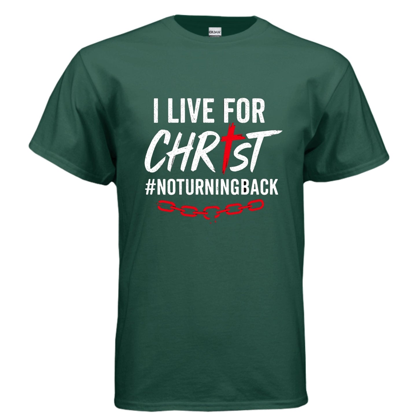 I Live For Him Men's Christian T-shirt - ClaimedbyGodDesigns