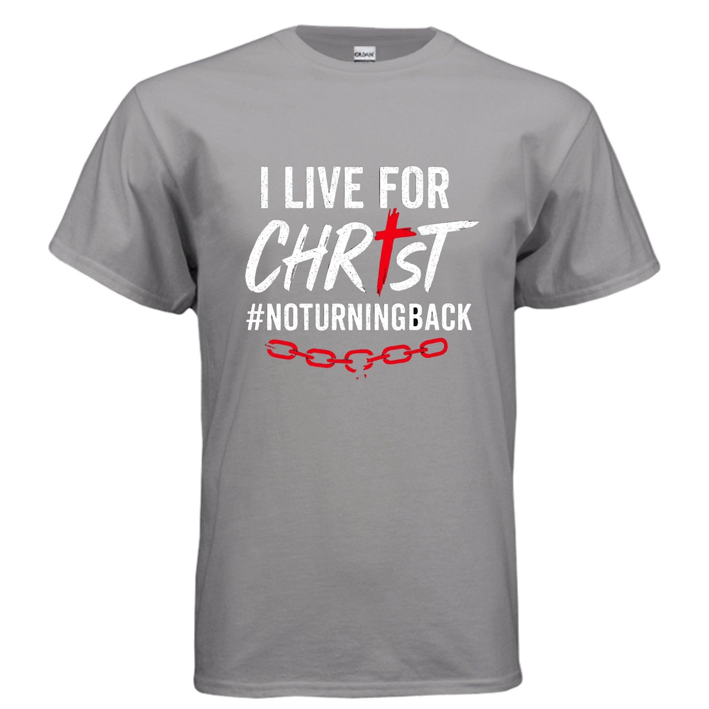 I Live For Him Men's Christian T-shirt - ClaimedbyGodDesigns