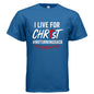I Live For Him Men's Christian T-shirt - ClaimedbyGodDesigns