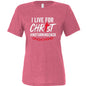 I Live For Him Women's Christian T-shirt - ClaimedbyGodDesigns