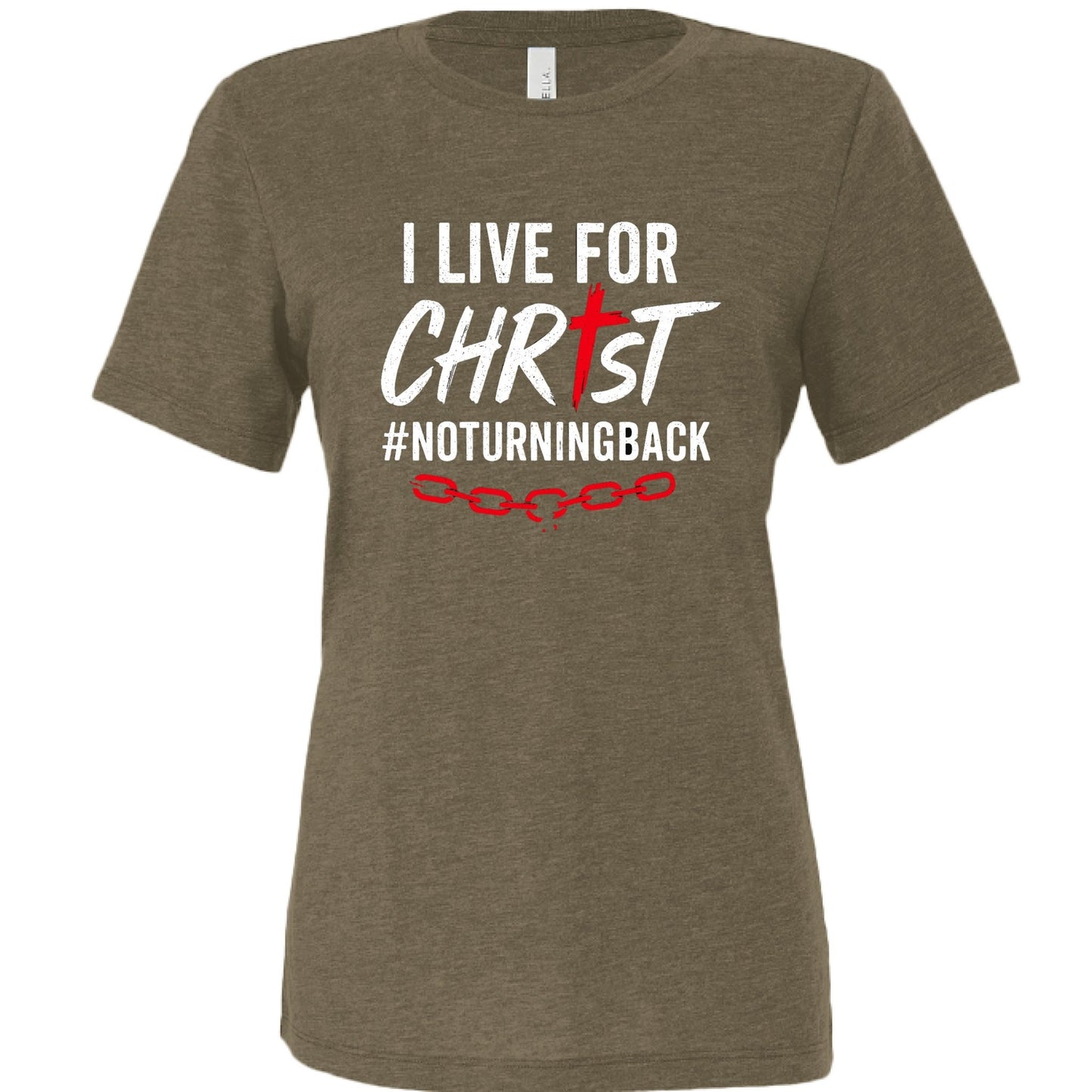 I Live For Him Women's Christian T-shirt - ClaimedbyGodDesigns