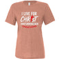 I Live For Him Women's Christian T-shirt - ClaimedbyGodDesigns