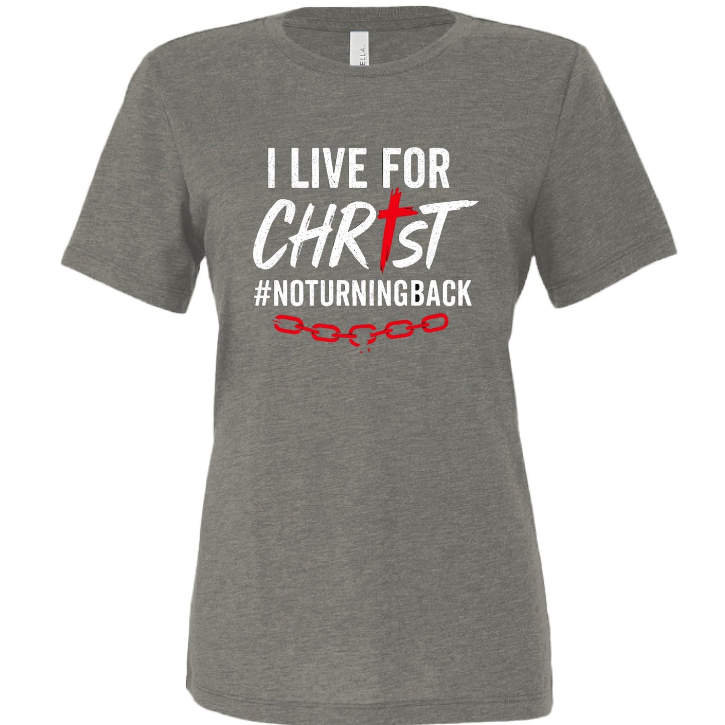 I Live For Him Women's Christian T-shirt - ClaimedbyGodDesigns