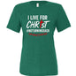 I Live For Him Women's Christian T-shirt - ClaimedbyGodDesigns