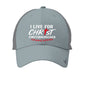 I Live For Him Adult Christian Hat - ClaimedbyGodDesigns