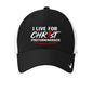 I Live For Him Adult Christian Hat - ClaimedbyGodDesigns