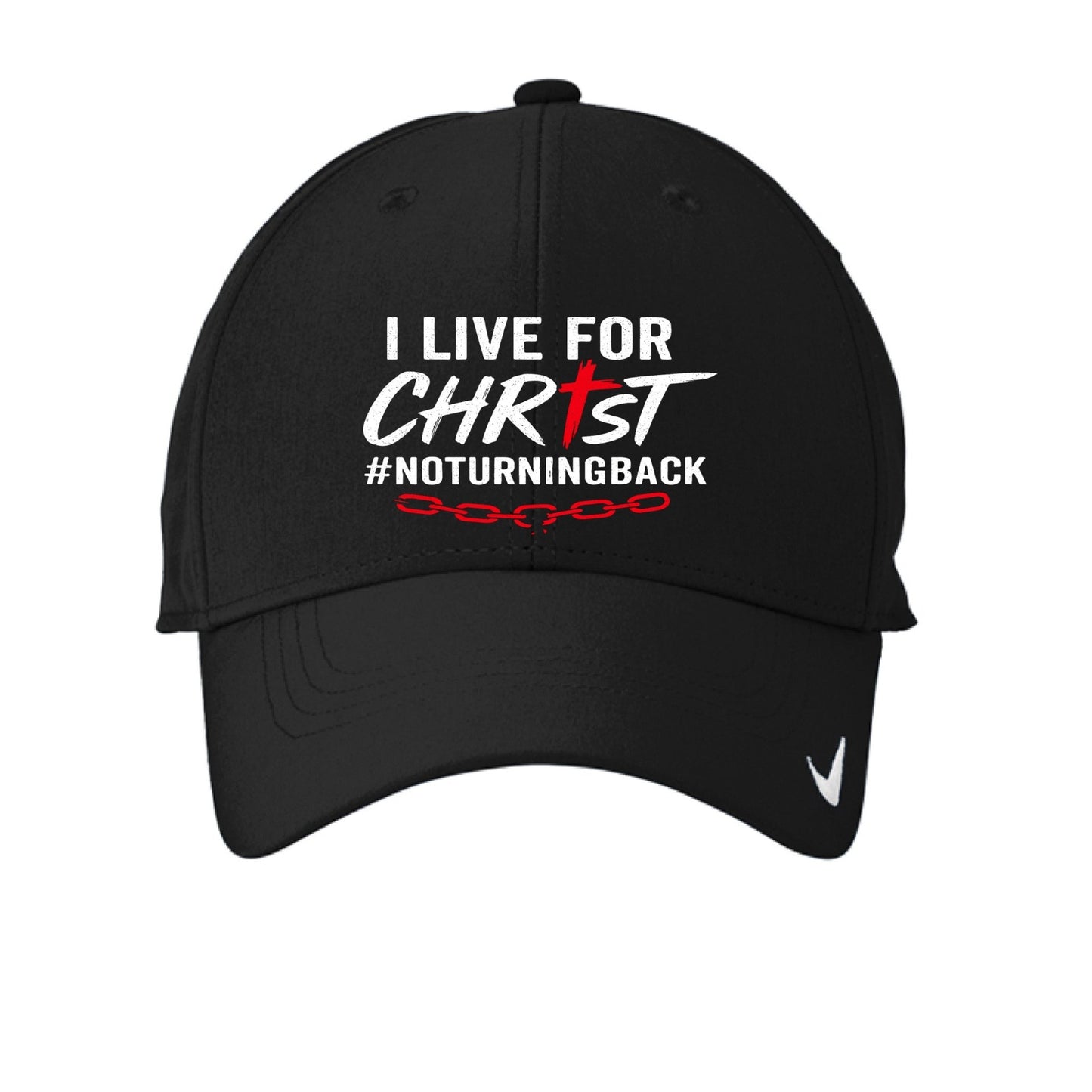 I Live For Him Adult Christian Hat - ClaimedbyGodDesigns