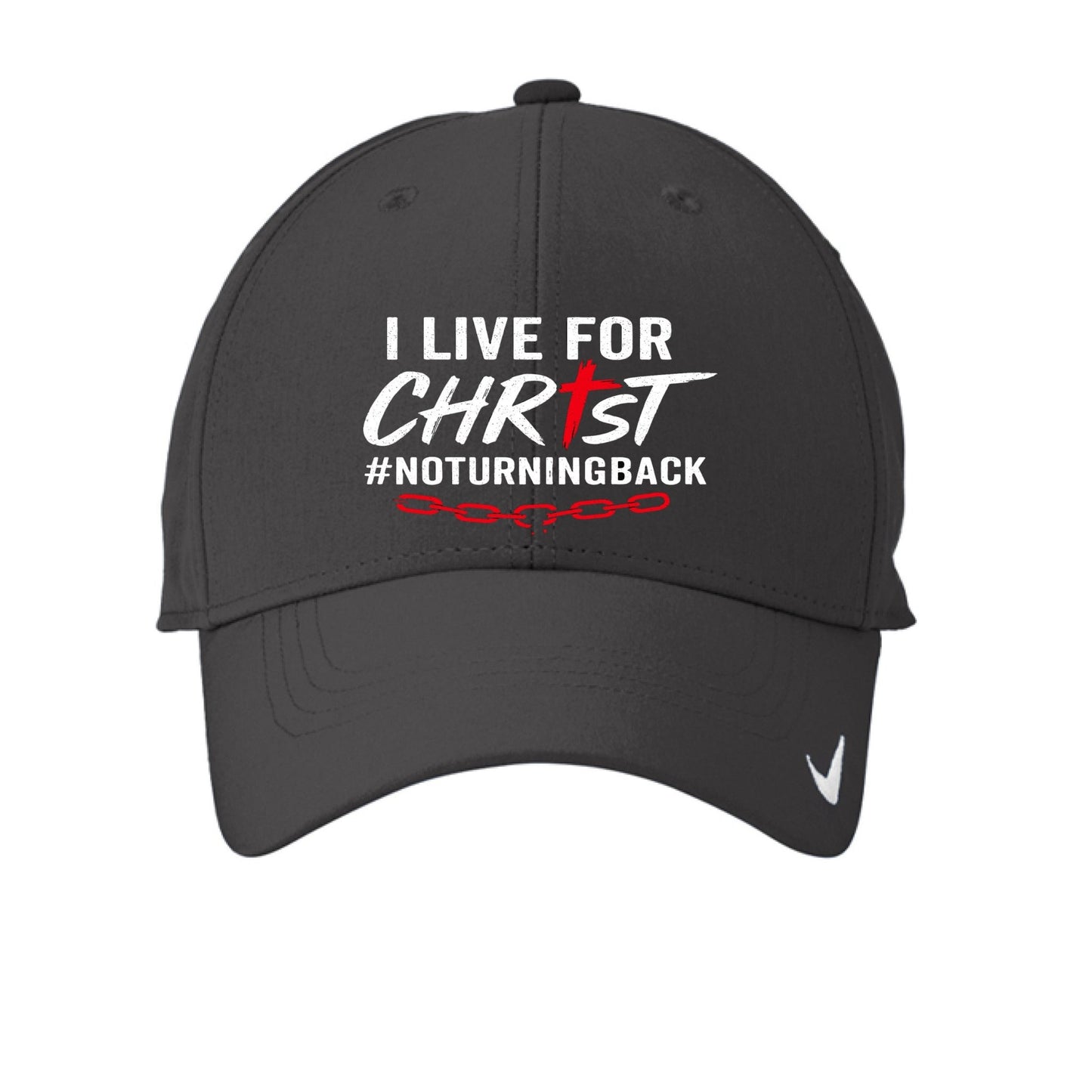 I Live For Him Adult Christian Hat - ClaimedbyGodDesigns