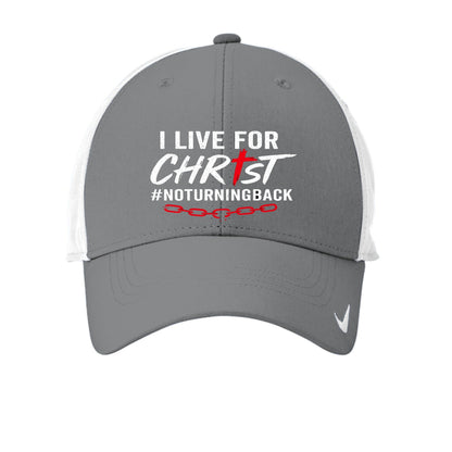 I Live For Him Adult Christian Hat - ClaimedbyGodDesigns
