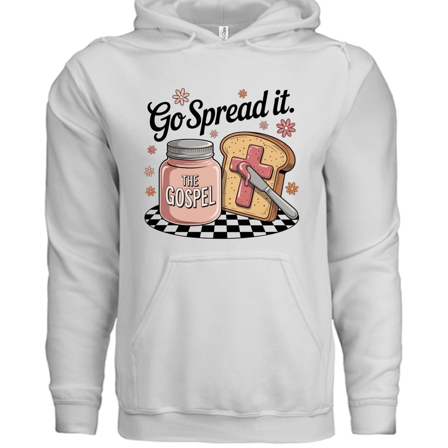 Go Spread The Gospel Women’s Christian Pullover Hooded Sweatshirt - ClaimedbyGodDesigns