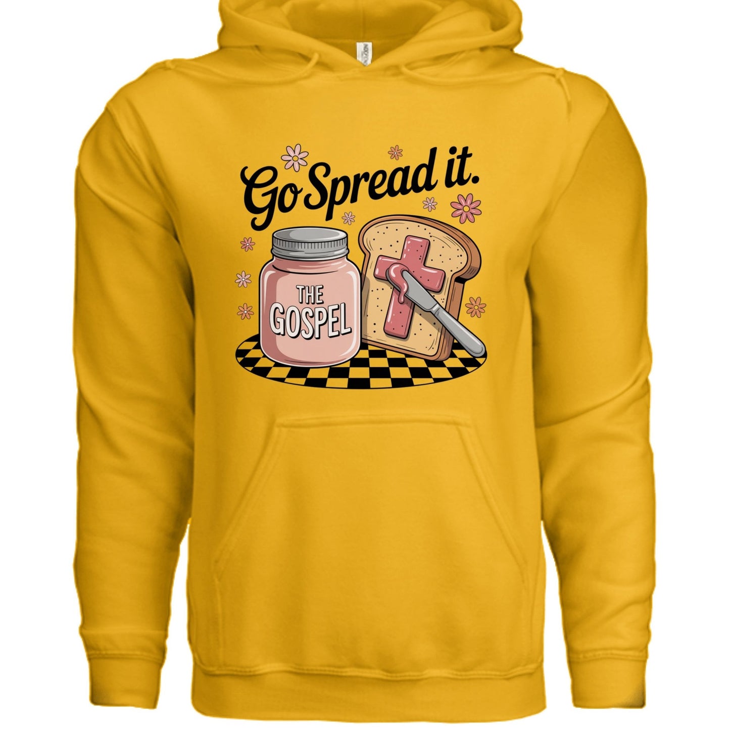 Go Spread The Gospel Women’s Christian Pullover Hooded Sweatshirt - ClaimedbyGodDesigns