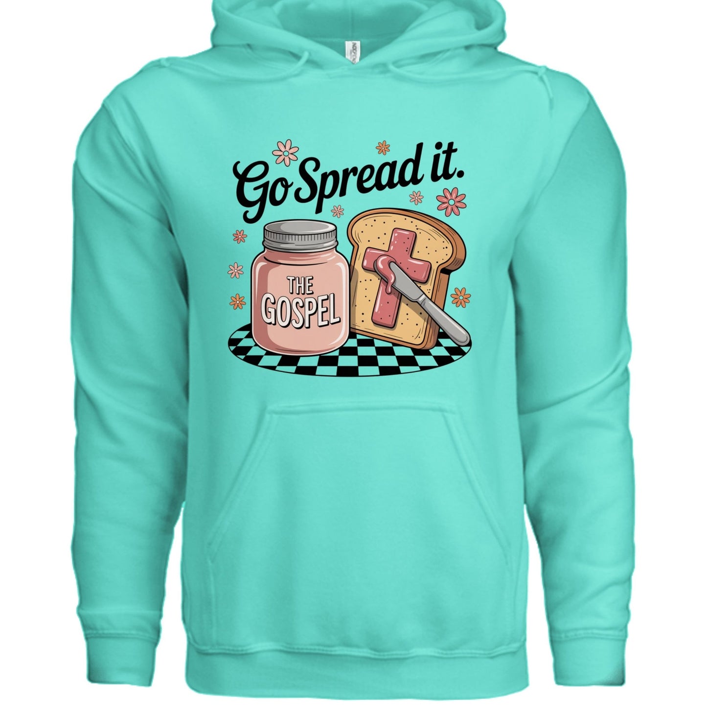 Go Spread The Gospel Women’s Christian Pullover Hooded Sweatshirt - ClaimedbyGodDesigns