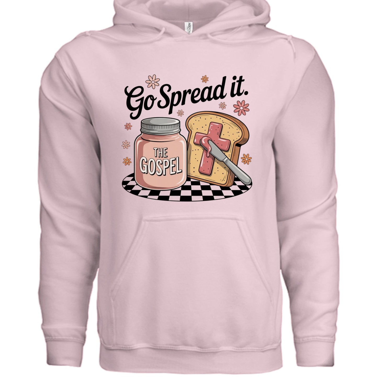 Go Spread The Gospel Women’s Christian Pullover Hooded Sweatshirt - ClaimedbyGodDesigns