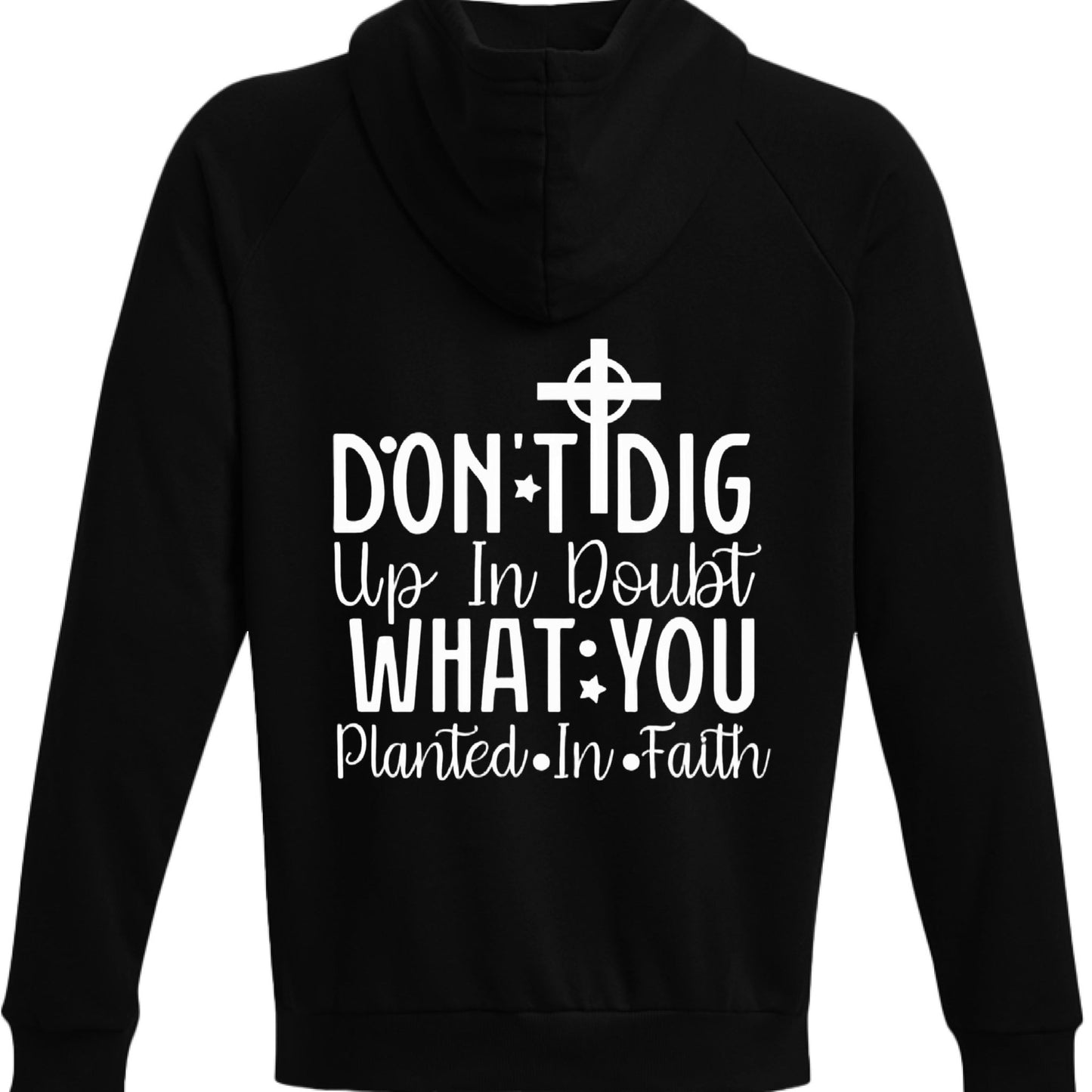Planted In Faith Men’s Christian Pullover Hooded Sweatshirt - ClaimedbyGodDesigns