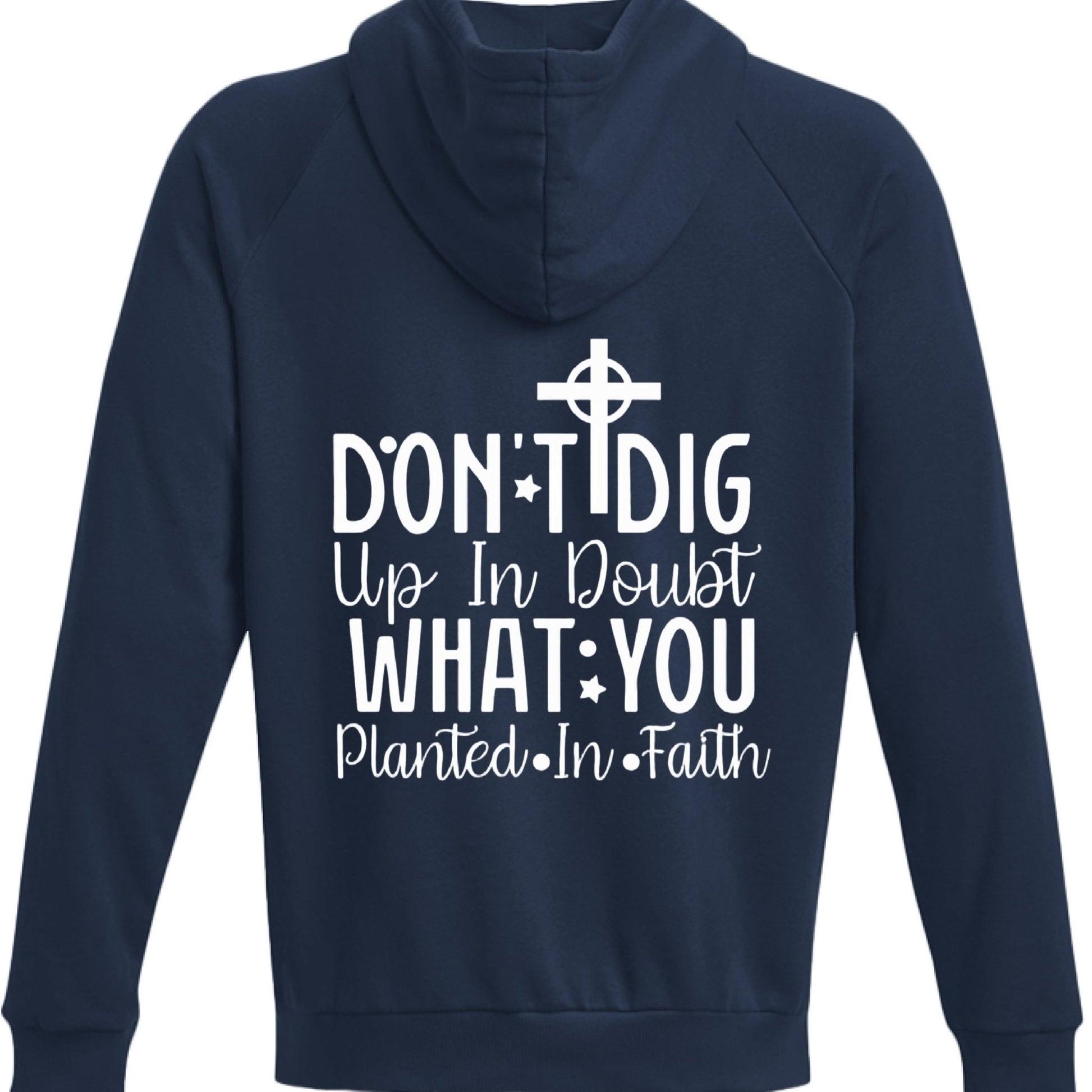 Planted In Faith Men’s Christian Pullover Hooded Sweatshirt - ClaimedbyGodDesigns