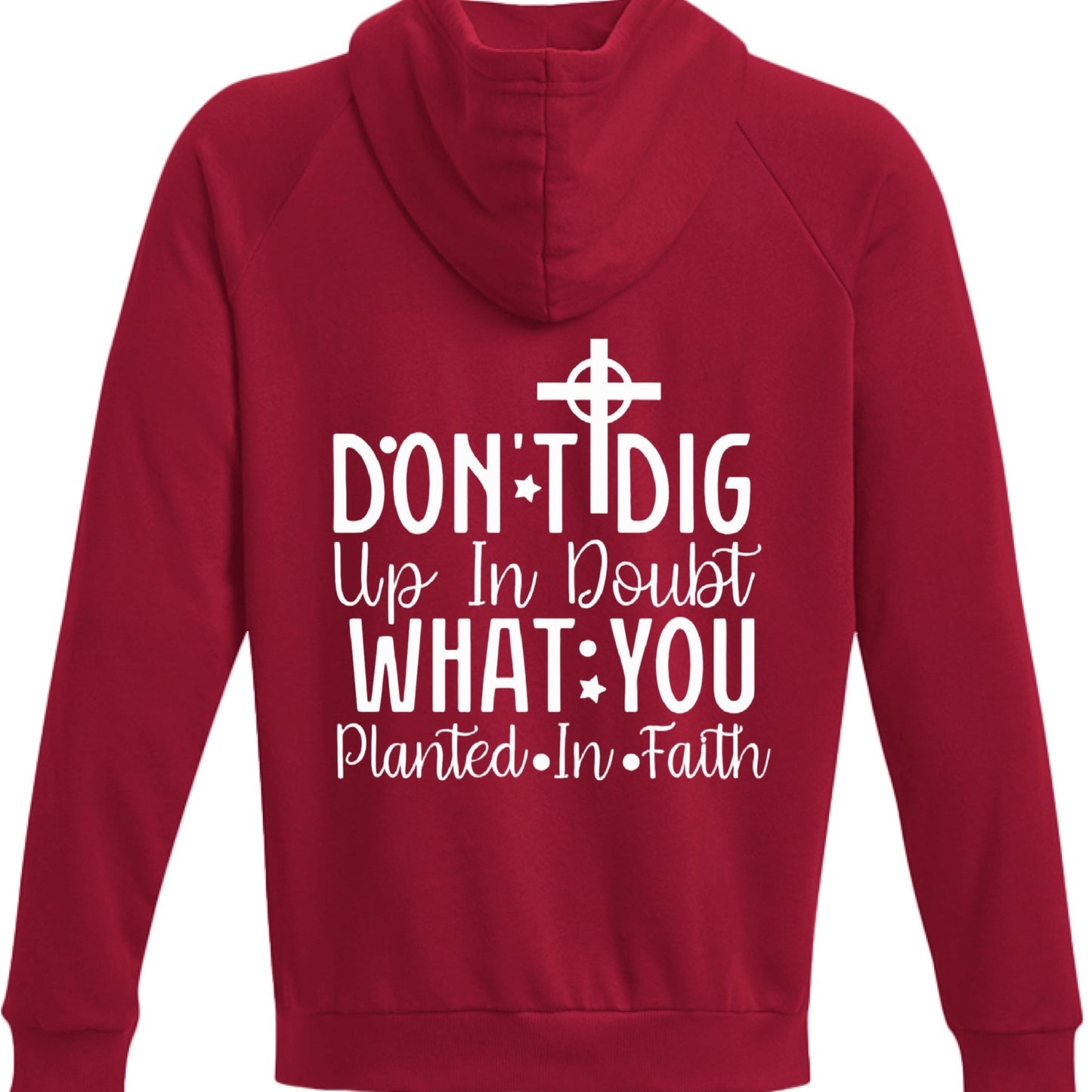 Planted In Faith Men’s Christian Pullover Hooded Sweatshirt - ClaimedbyGodDesigns