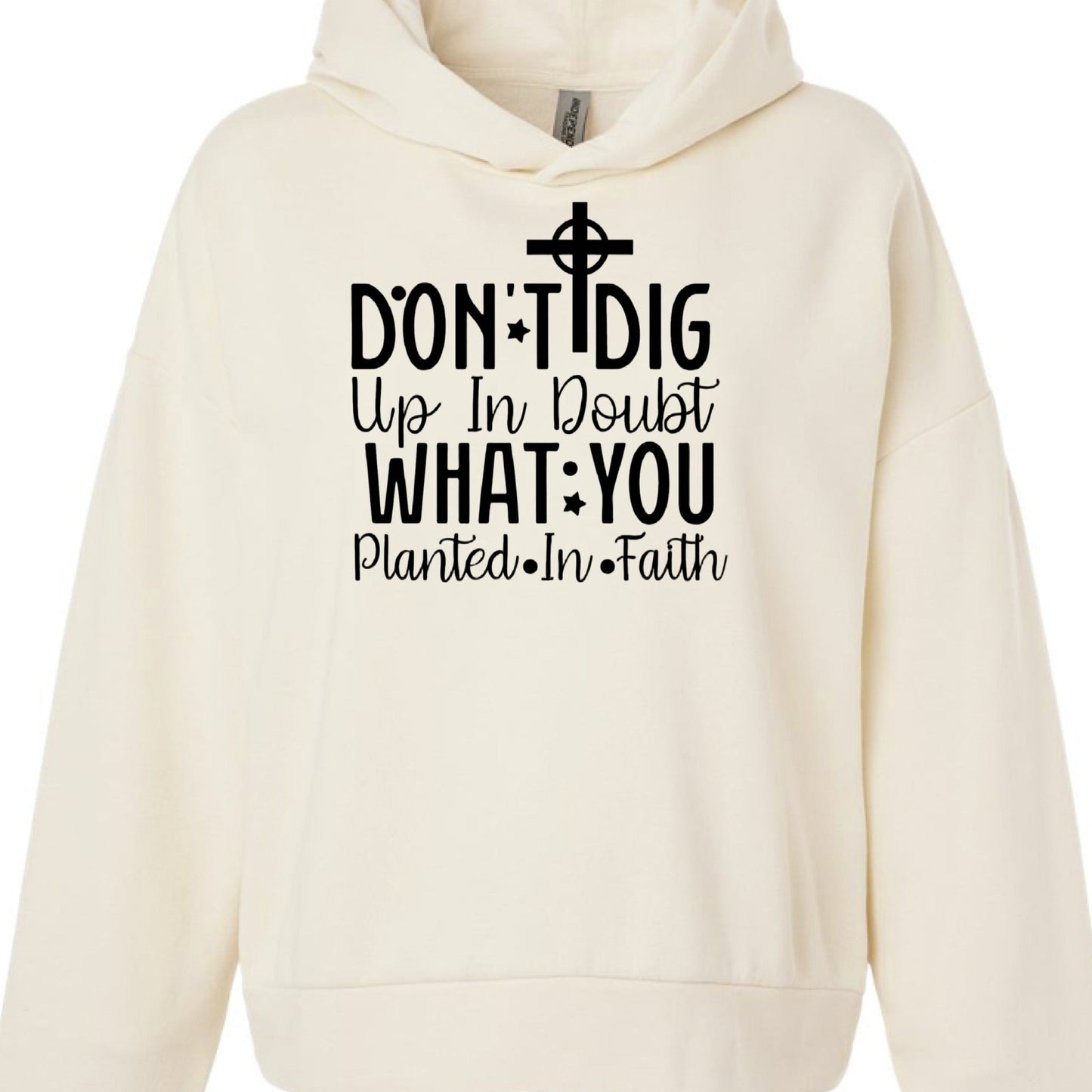 Planted In Faith Women’s Christian Pullover Hooded Sweatshirt - ClaimedbyGodDesigns