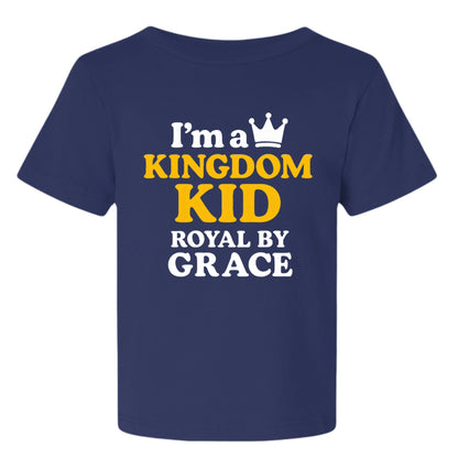 I'm A Kingdom Kid Royal by Grace Baby Christian T-shirt - ClaimedbyGodDesigns