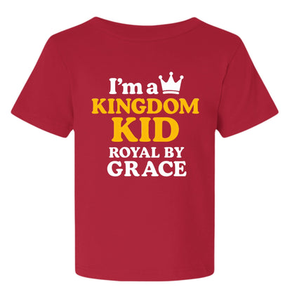 I'm A Kingdom Kid Royal by Grace Baby Christian T-shirt - ClaimedbyGodDesigns