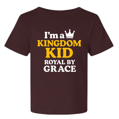 I'm A Kingdom Kid Royal by Grace Baby Christian T-shirt - ClaimedbyGodDesigns