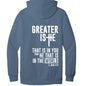 Greater Is He Unisex Christian Pullover Hooded Sweatshirt - ClaimedbyGodDesigns