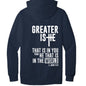 Greater Is He Unisex Christian Pullover Hooded Sweatshirt - ClaimedbyGodDesigns
