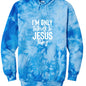 I'm Only Talking To Him Today Unisex Christian Tie - Dye Pullover Hooded Sweatshirt - ClaimedbyGodDesigns