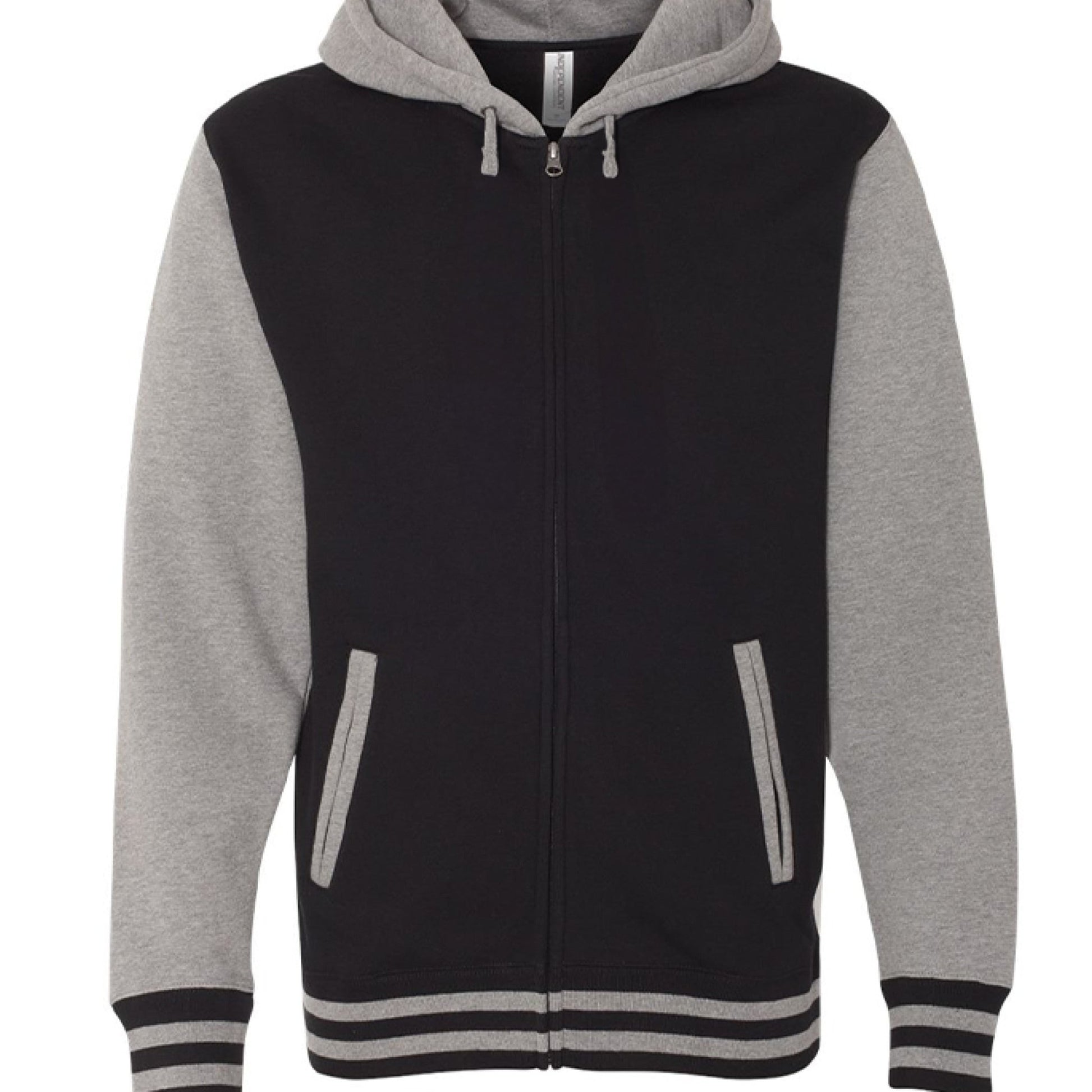 He Saved My Soul Men’s Christian Full - Zip Varsity Hooded Sweatshirt - ClaimedbyGodDesigns