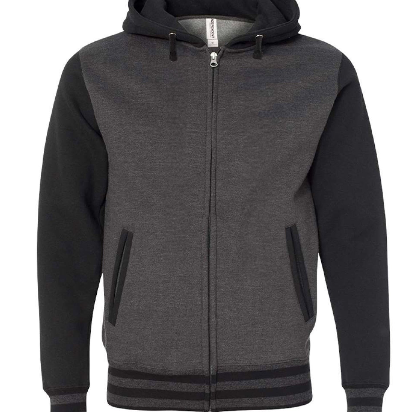 He Saved My Soul Men’s Christian Full - Zip Varsity Hooded Sweatshirt - ClaimedbyGodDesigns