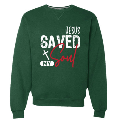 He Saved My Soul Unisex Pullover Sweatshirt - ClaimedbyGodDesigns
