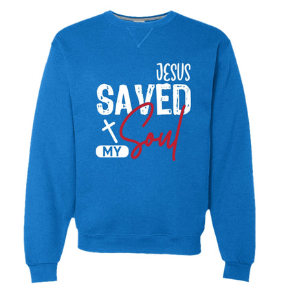 He Saved My Soul Unisex Pullover Sweatshirt - ClaimedbyGodDesigns
