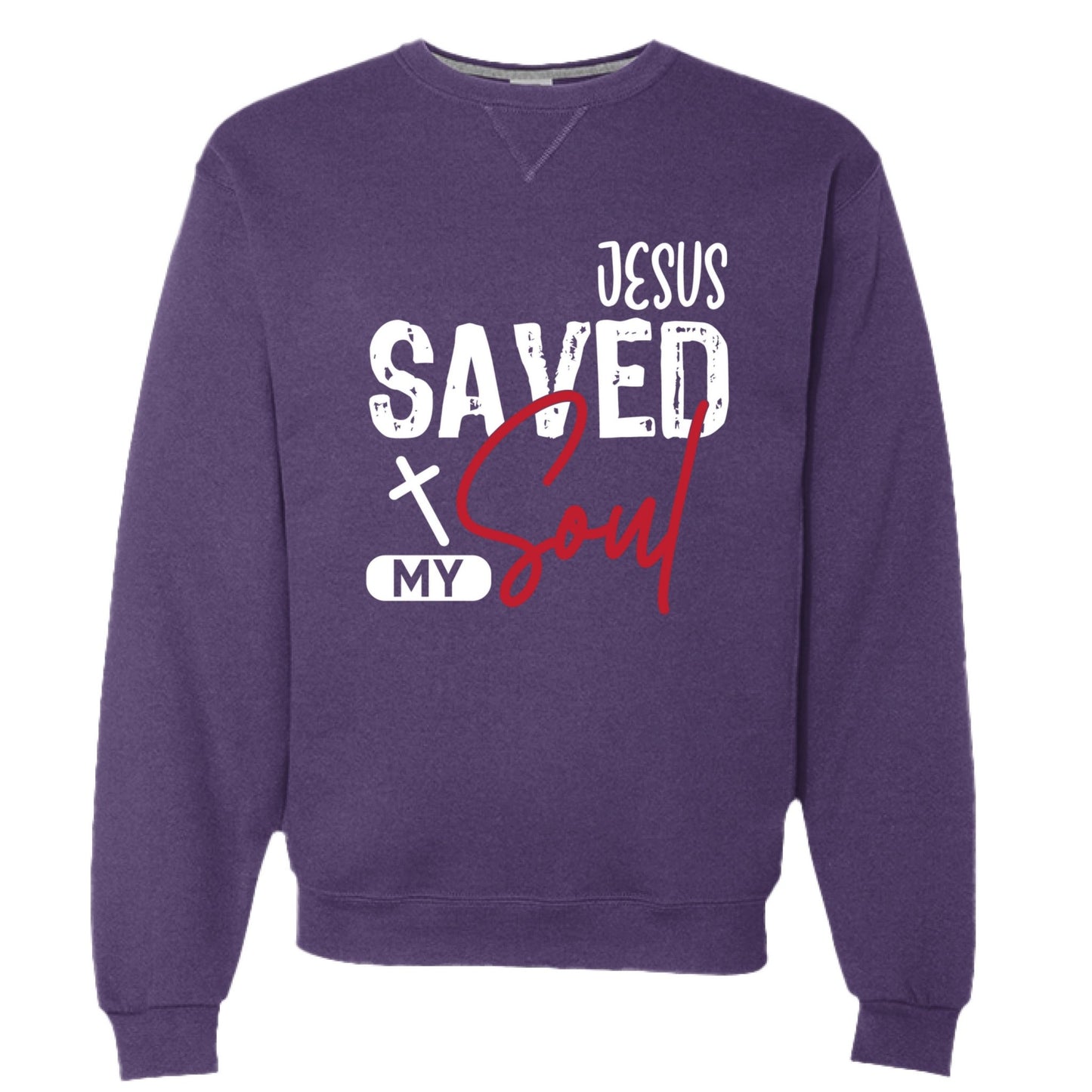 He Saved My Soul Unisex Pullover Sweatshirt - ClaimedbyGodDesigns