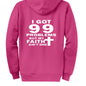 I Got 99 Problems Funny Unisex Christian Full - Zip Hooded Sweatshirt - ClaimedbyGodDesigns