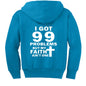 I Got 99 Problems Funny Youth Christian Full - Zip Hooded Sweatshirt - ClaimedbyGodDesigns