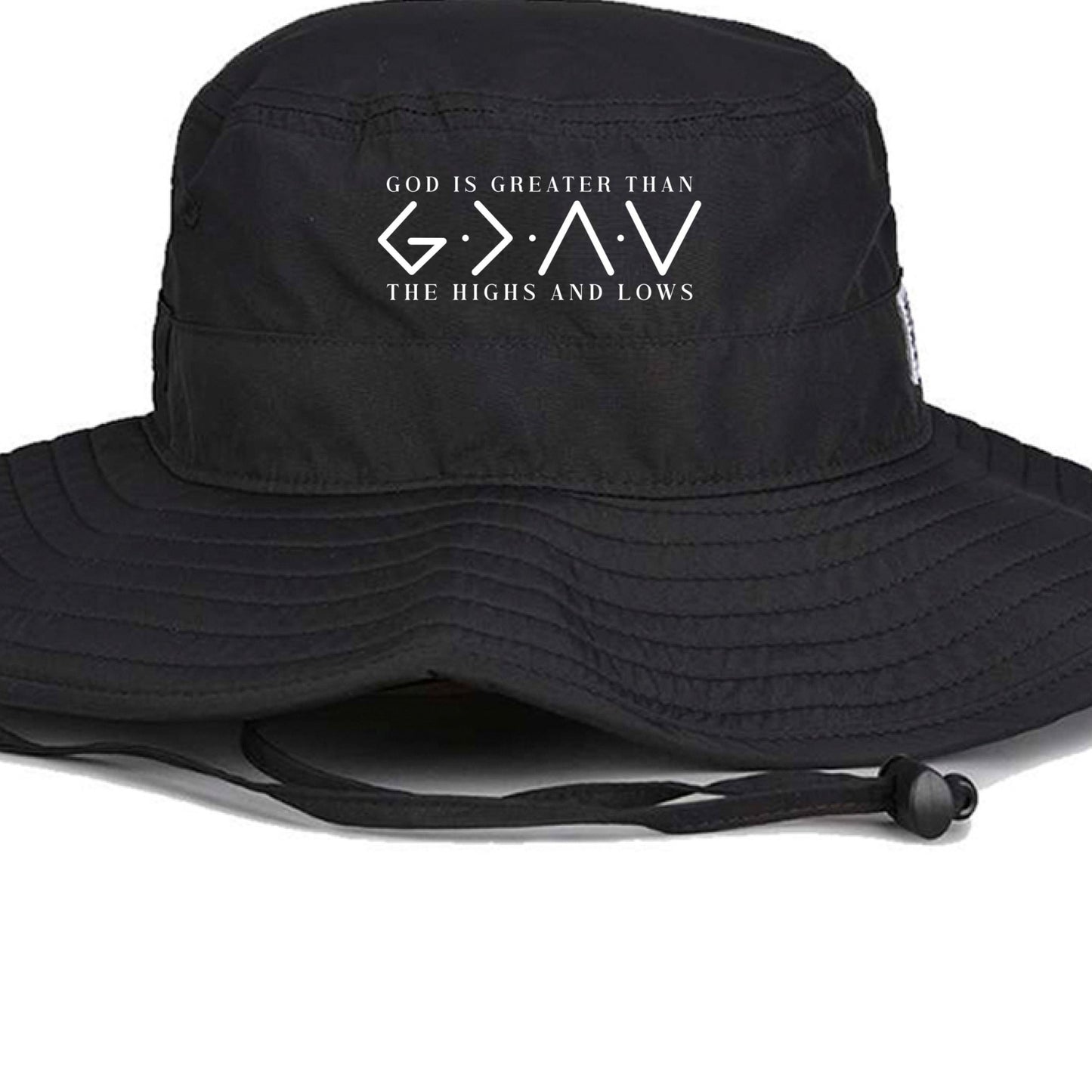 He Is Greater Than Adult Christian Booney Hat - ClaimedbyGodDesigns