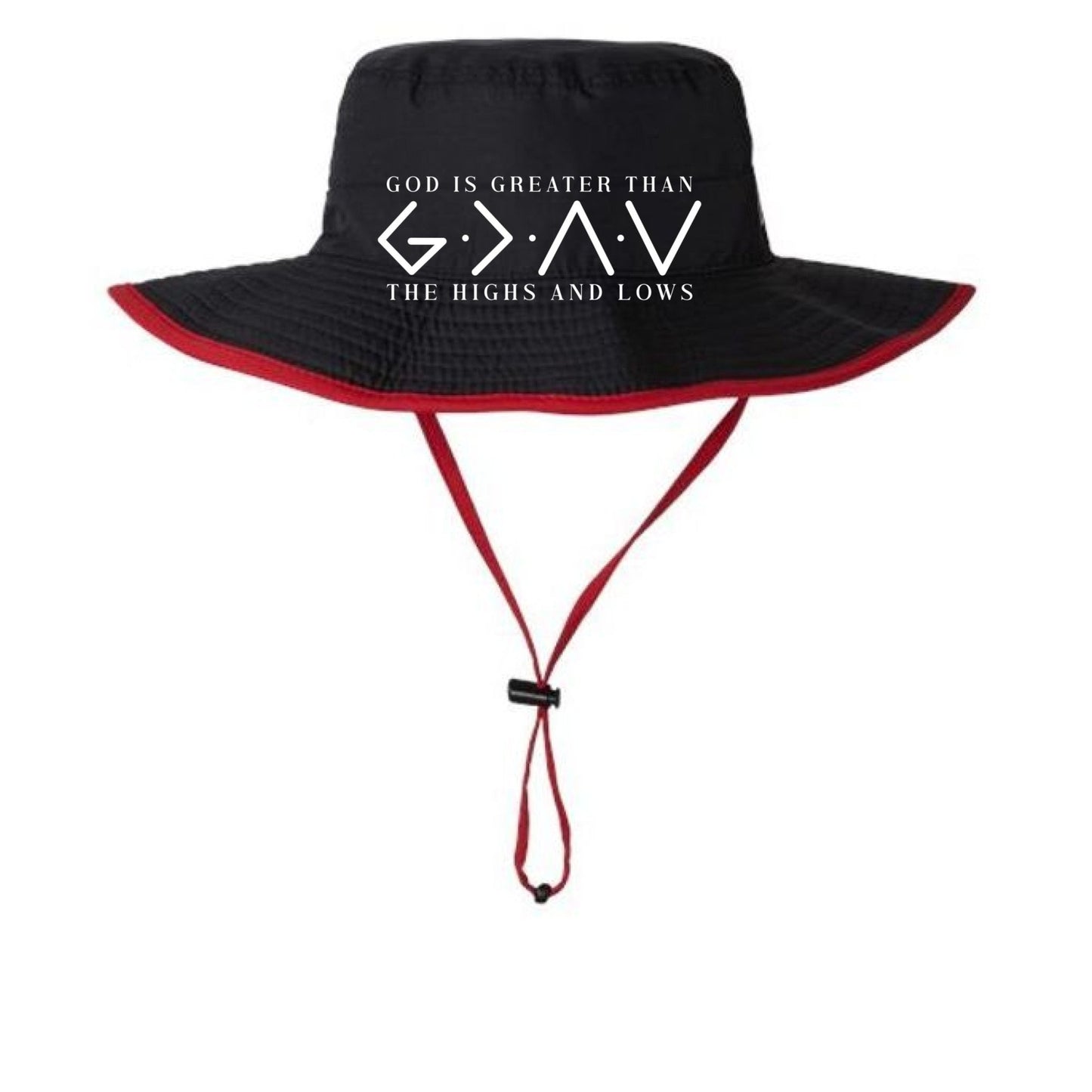 He Is Greater Than Adult Christian Booney Hat - ClaimedbyGodDesigns