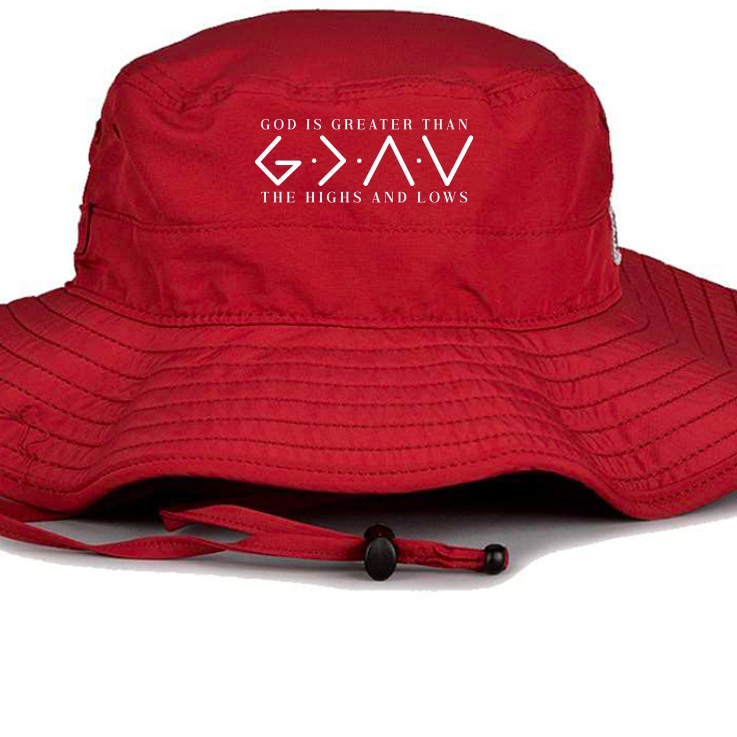 He Is Greater Than Adult Christian Booney Hat - ClaimedbyGodDesigns