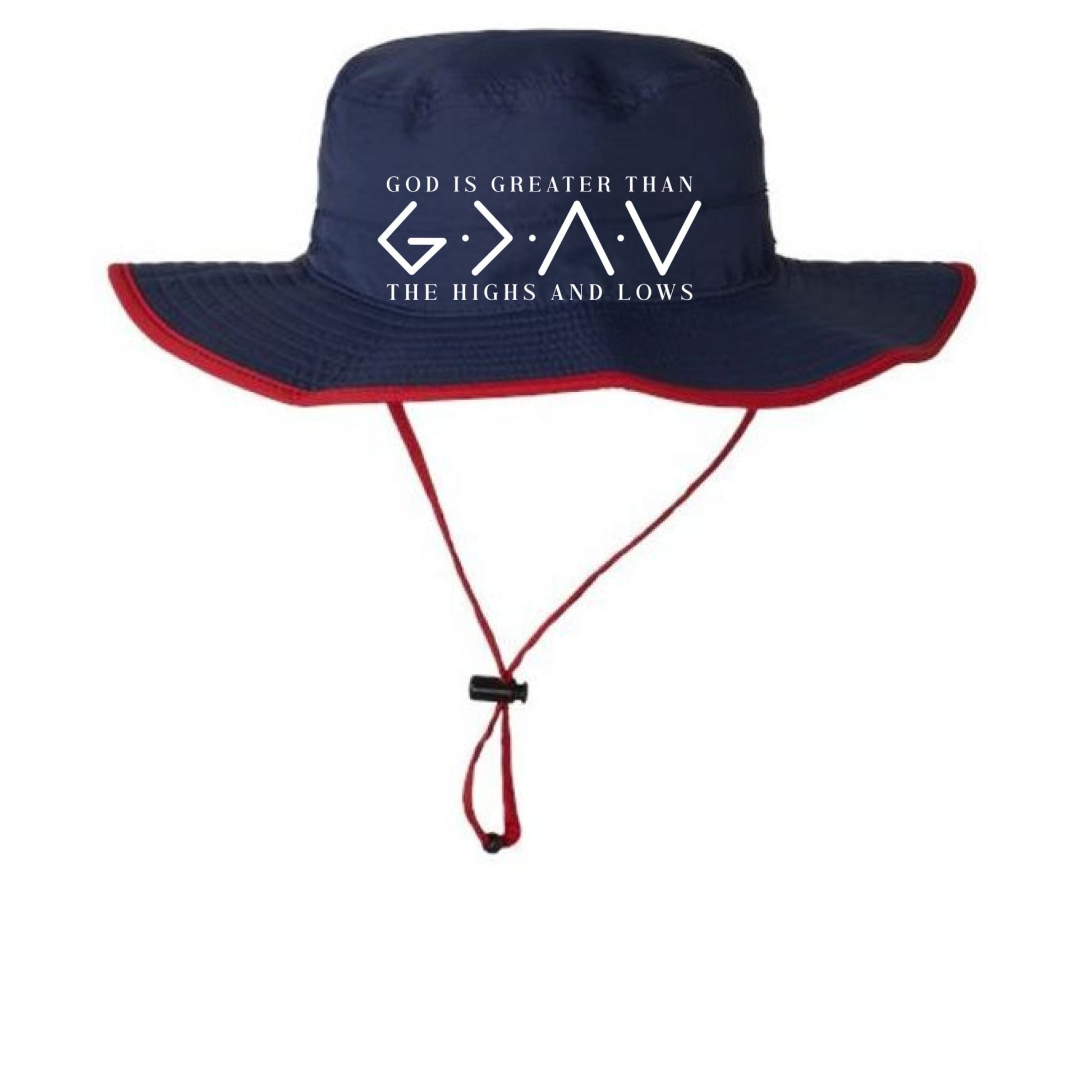 He Is Greater Than Adult Christian Booney Hat - ClaimedbyGodDesigns