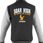 Soar High Men’s Christian Heavyweight Letterman Jacket - ClaimedbyGodDesigns