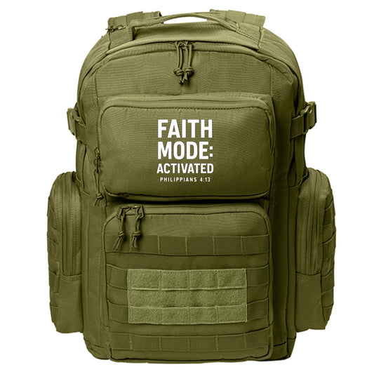 Faith Mode Activated Christian Backpack - ClaimedbyGodDesigns