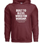 Wired For Worship Unisex Christian Pullover Hooded Sweatshirt - ClaimedbyGodDesigns
