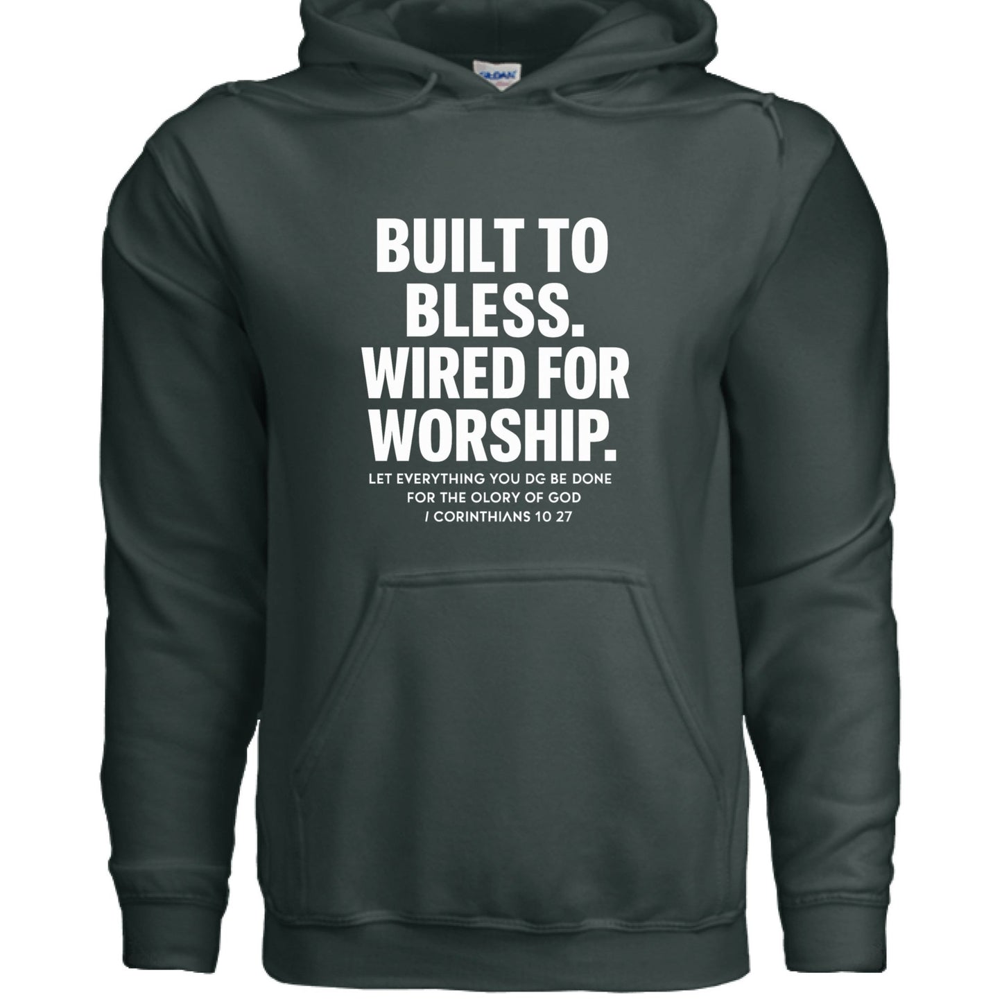 Wired For Worship Unisex Christian Pullover Hooded Sweatshirt - ClaimedbyGodDesigns