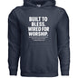 Wired For Worship Unisex Christian Pullover Hooded Sweatshirt - ClaimedbyGodDesigns