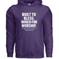 Wired For Worship Unisex Christian Pullover Hooded Sweatshirt - ClaimedbyGodDesigns