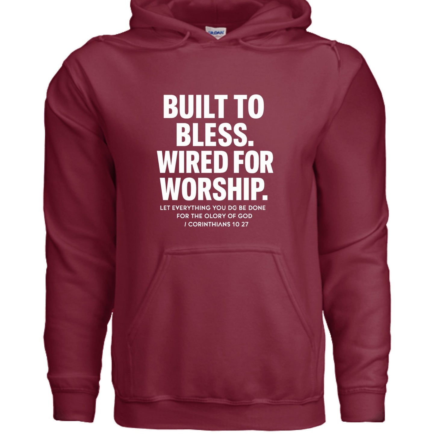 Wired For Worship Unisex Christian Pullover Hooded Sweatshirt - ClaimedbyGodDesigns