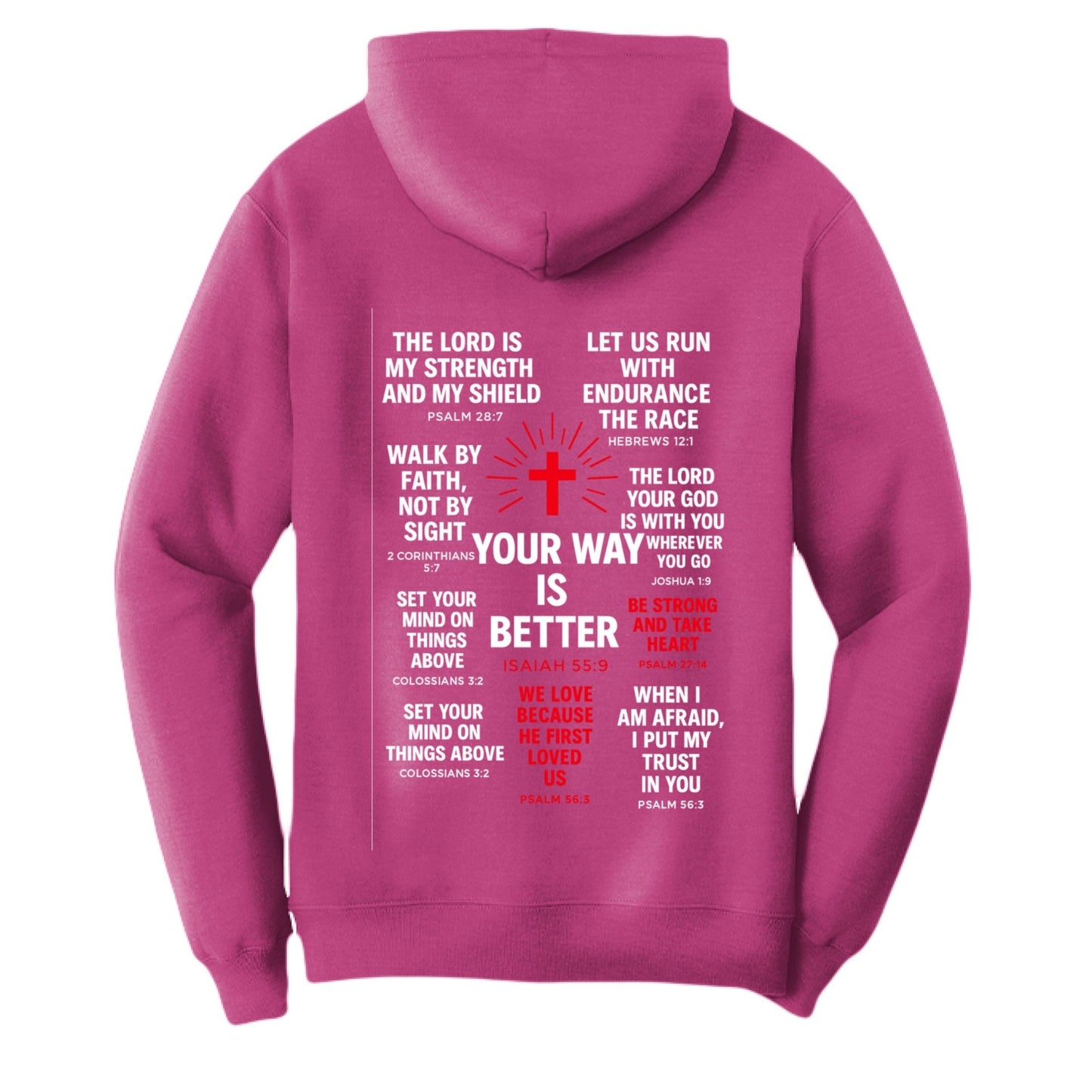 Your Way Is Better Unisex Christian Pullover Hooded Sweatshirt - ClaimedbyGodDesigns
