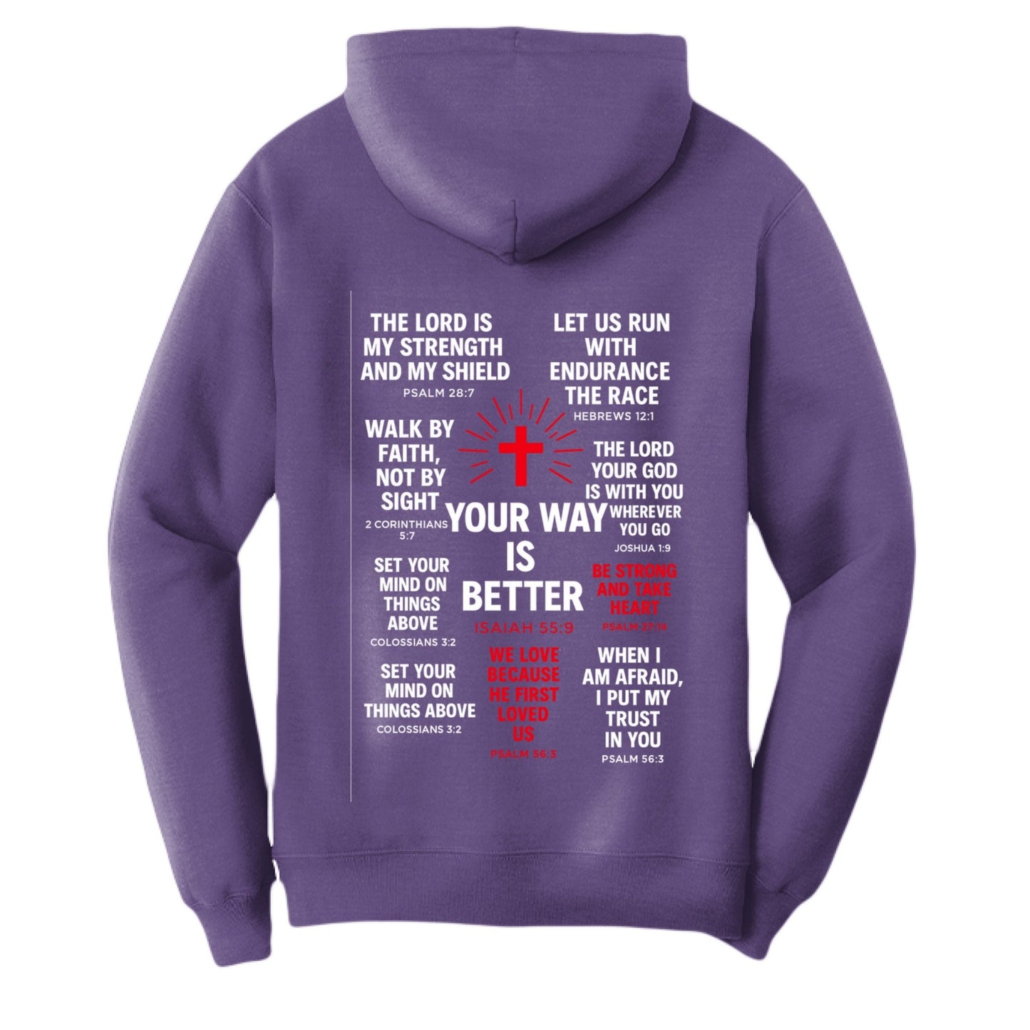 Your Way Is Better Unisex Christian Pullover Hooded Sweatshirt - ClaimedbyGodDesigns